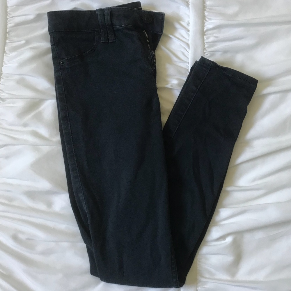 Soft, fancy navy pants